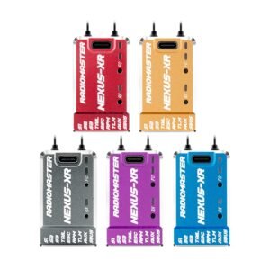 5 colors RadioMaster NEXUS-XR flight controller collection red gold purple blue gray, CNC all-in-one heli FC integrated ELRS receiver