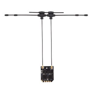 Front view of XR4 Gemini receiver with dual T-type antennas installed, showing the complete setup