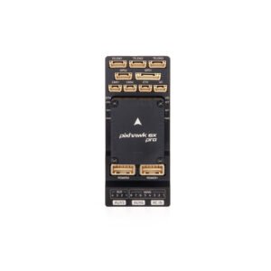Holybro Pixhawk 6X Pro assembled flight controller top view with full labeled peripheral ports