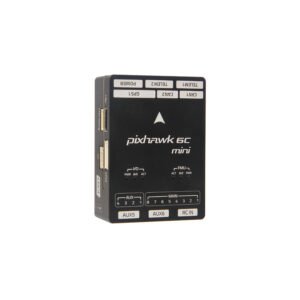 Holybro Pixhawk 6C Mini ultra-compact flight controller front view with fully labeled TELEM CAN GPS PWM power ports