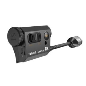 RunCam Helmet Camera 4K split flexible gooseneck helmet camera single unit shot, lightweight native 4K HD motorcycle riding recorder