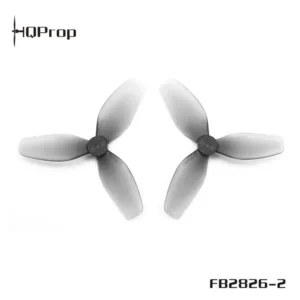 HQProp FB2826-2 2.8-inch two-blade tiny whoop drone propeller set, translucent gray polycarbonate micro ducted quad prop for 1404 motors