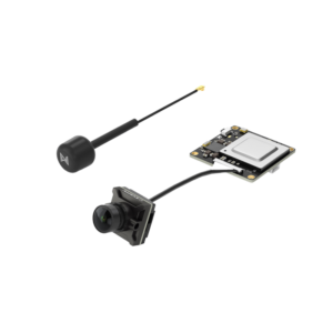 Walksnail Avatar HD Mini 1s Kit full set slant render, tiny VTX, 170° camera & compact antenna