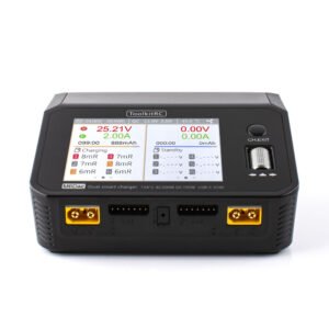 ToolkitRC M6DAC Dual Channel 700W AC/DC FPV Charger, 3.5" IPS & 65W QC Fast Charge For 1-6S LiPo