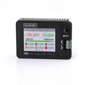 ToolkitRC M7 Mini Portable RC Charger, 200W Multifunctional Balance Charger With 2" Wide Angle IPS Display For 1-6S FPV LiPo