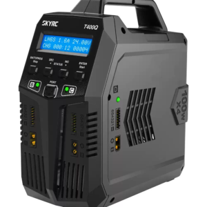 SKYRC T400Q Quattro 4 Port RC Balance Charger, 400W Total Four Independent Channel AC/DC Charger Discharger For 1-6S LiPo FPV RC Model Battery