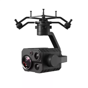 SIYI ZT30 4-sensor gimbal camera, 3-axis shock-absorbing drone payload, 4K visible light, 30x optical zoom, thermal imaging, 4km laser rangefinder, AI tracking for industrial inspection